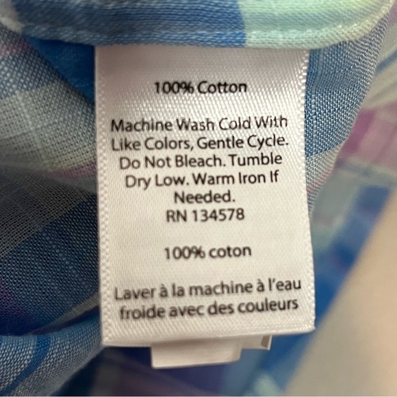 Vineyard Vines Shirt Mens XL Blue Plaid Button Up Classic Fit Murray Shirt - Picture 7 of 9